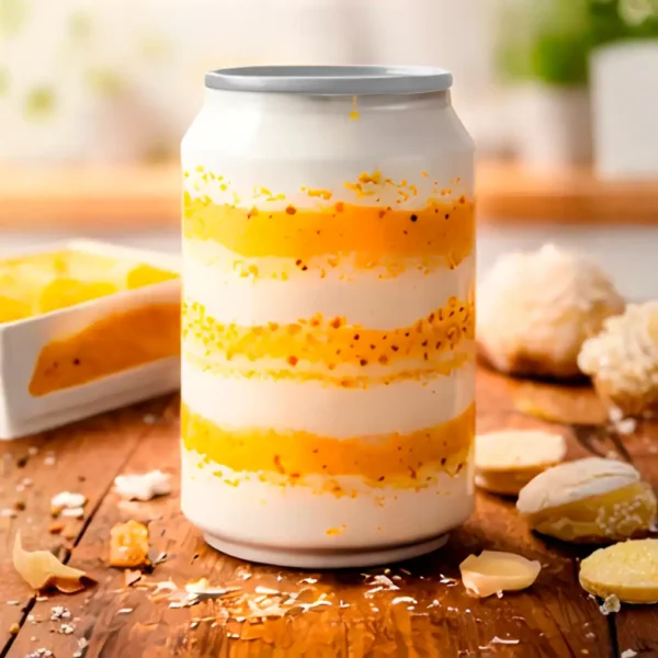 Bolo de Pote Geléia de Abacaxi com Coco