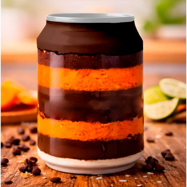 Bolo de Pote Cenoura com Brigadeiro